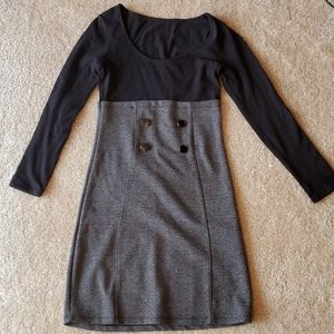 Black and grey dress